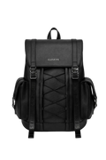 GUSEPE Founder's Edition black leather backpack front view
